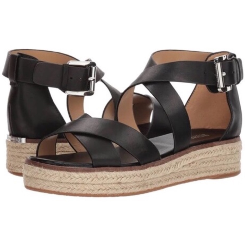 Michael Kors Darby Braided Jute Sandals WORN ONCE